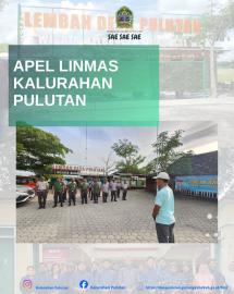 Linmas Kalurahan Pulutan Laksanakan Apel Siaga Pengamanan GERMAS